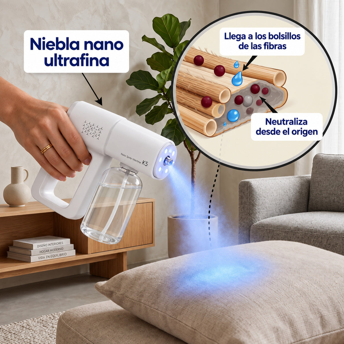 Spray neutralizador de olores para mascotas y hogar