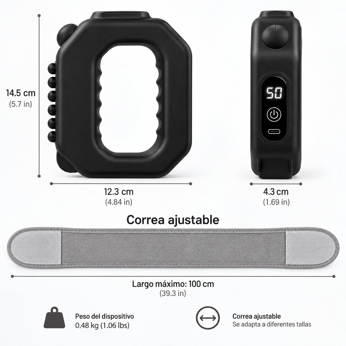 Masajeador vibratorio| Moldea y tonifica partes del cuerpo