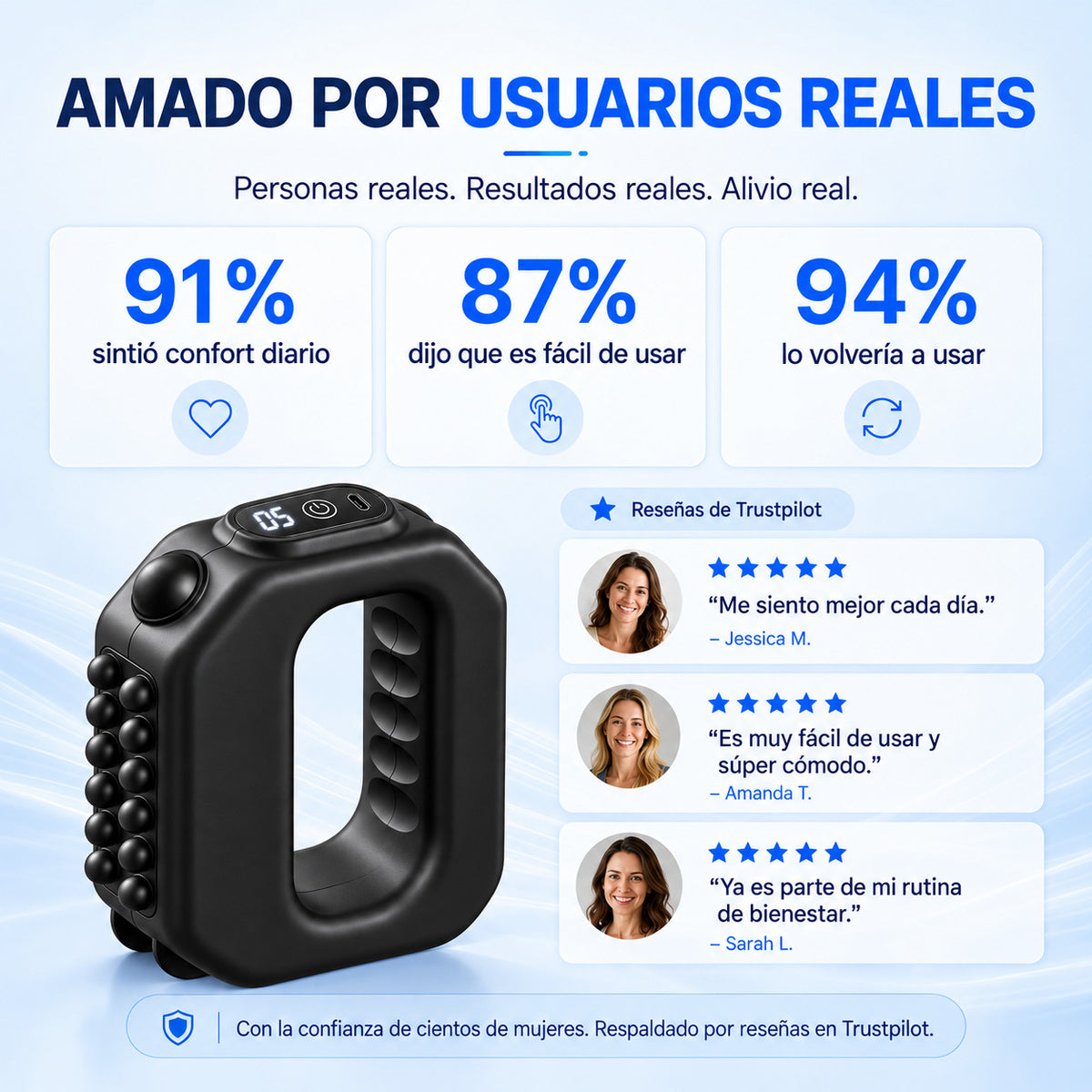 Masajeador vibratorio| Moldea y tonifica partes del cuerpo