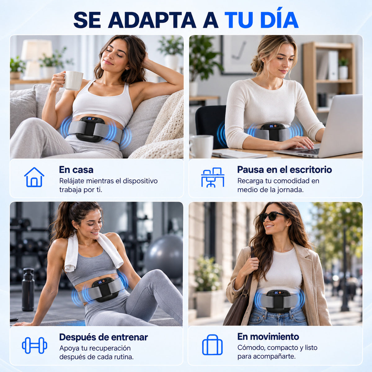 Masajeador vibratorio| Moldea y tonifica partes del cuerpo