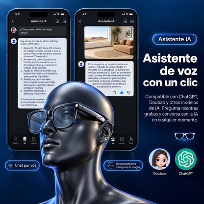 Smart Glass Gafas Inteligentes con camara e inteligencia artificial integrada