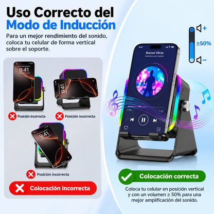 Parlante de inducción portátil 5 en 1